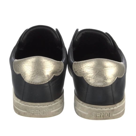 EUC Fendi Leather Accent Studded Sneakers - Picture 4 of 5